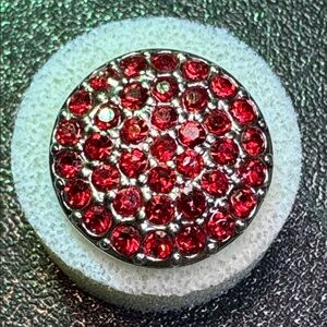 Ginger Snaps 20mm Ritzy Red Sparkle Snap